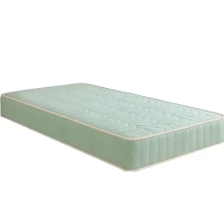 King Of Dreams Matelas Luxe 80x190 - Hauteur 18 cm - Ressorts Ensaches + 5 cm Memoire de Forme 60 Kg/m3 - Accueil Moelleux - Soutien Ferme - 5 Zo Outlet