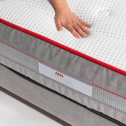 Mercado Do Colchão Matelas Luxury - ressorts ensachés et mousse viscoélastique, tissu Aloe Vera, 1400 x 1900 mm, ép. 27 cm