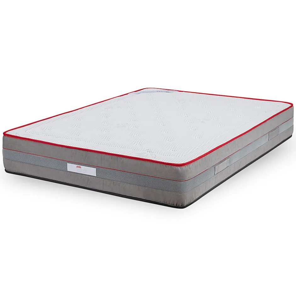 Mercado Do Colchão Matelas Luxury - ressorts ensachés et viscoélastique pour un soutien adaptatif, 27 cm.