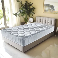 Provence Literie Matelas memoryplus a Ressorts Ensaches + 4 cm Memoire de Forme 80 Kg/m3 - 80x190 Hauteur +/- 23 cm - Accueil Moelleux - Soutien E