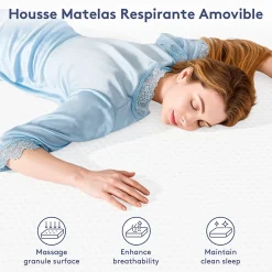 Teeno Matelas Mousse à Mémoire 140x190 cm + Sommier Tapissier, Épaisseur 17 cm Online