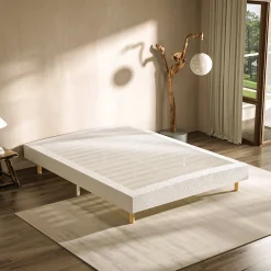Teeno Matelas Mousse à Mémoire 160x200 cm + Sommier Tapissier, Épaisseur 17 cm