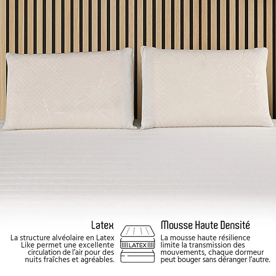 Olympe Literie Matelas Mousse Egio 140x200 cm Accueil Latex Like New