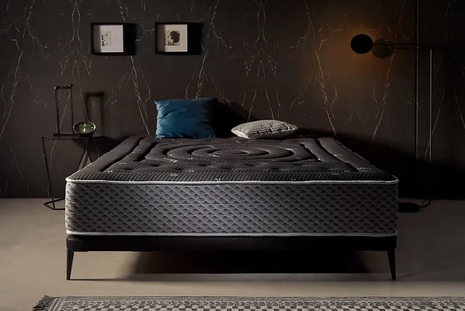 Moonia Matelas Mousse Premium Black Multizone, 27cm, 160x200cm - Hot
