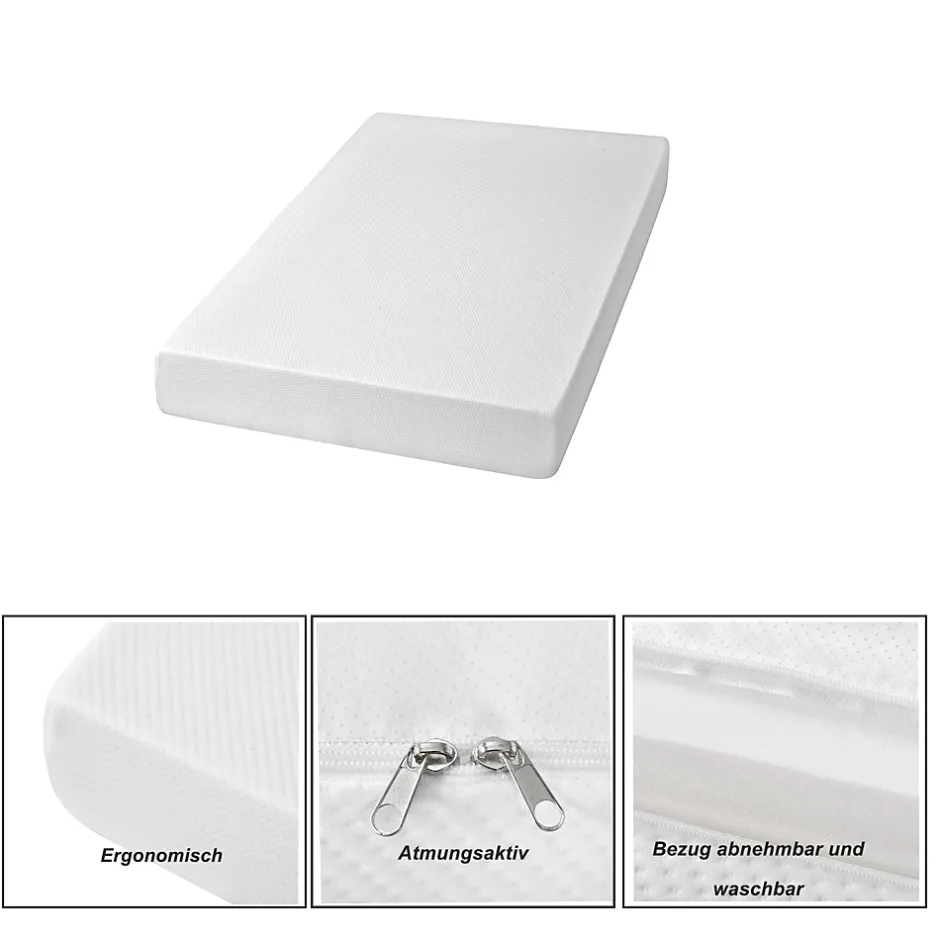 Okwish Matelas mousse 90x200 cm - Matelas H3, respirant et antidérapant - Mousse - Sans matelas - Blanc Best