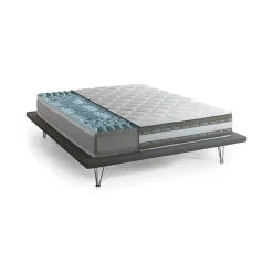 Talamo Italia Matelas mousse 160x190 cm accueil dynamique soutien medium epaisseur 27 cm Non specifie zones housse de matelas New