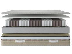 Talamo Italia Matelas mousse 80x200 cm accueil dynamique soutien moelleux epaisseur 25 cm housse de matelas
