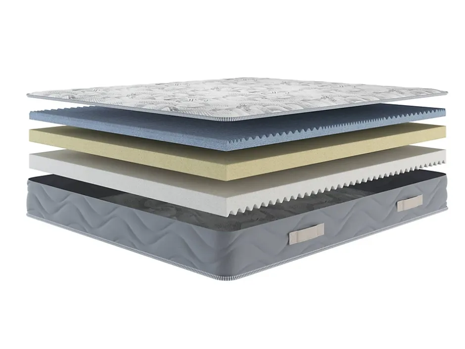 Talamo Italia Matelas mousse 180x200 cm accueil dynamique soutien moelleux epaisseur 25 cm oreiller(s) Best