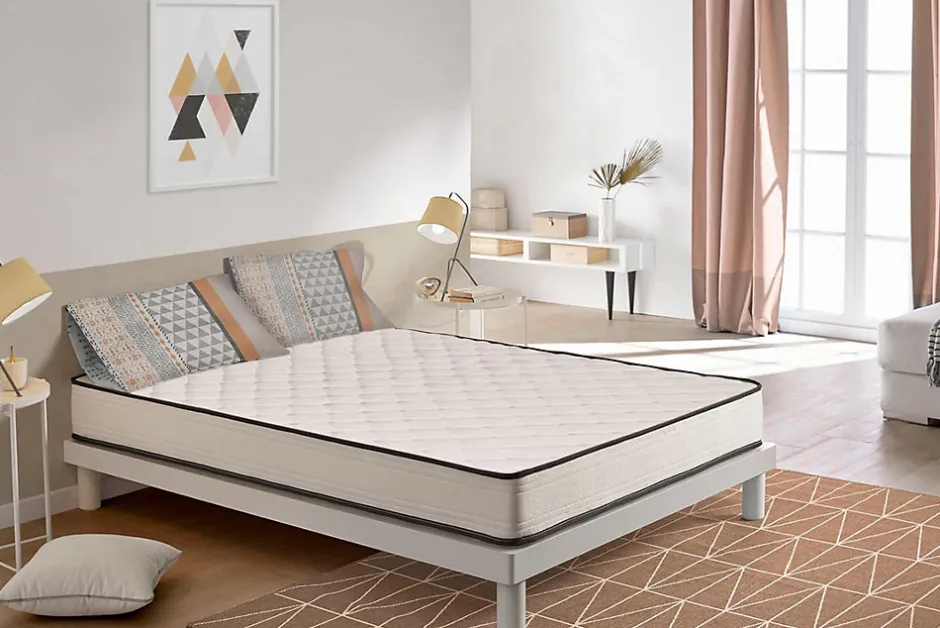Moonia Matelas Noyau HR Slim Max 15cm, 90 X 200cm -