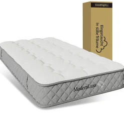 Okwish Matelas Orthopédique 90x200 cm, 7 Zones de Confort, Ressorts ensachés et Mousse Froid, Soutien H3 Moyenne Ferme, H 20 cm, Blanc Outlet