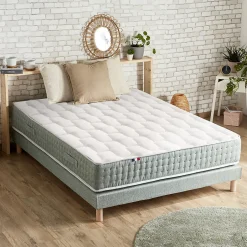 Idliterie Matelas ressort 7 zones face hiver/été 180x200
