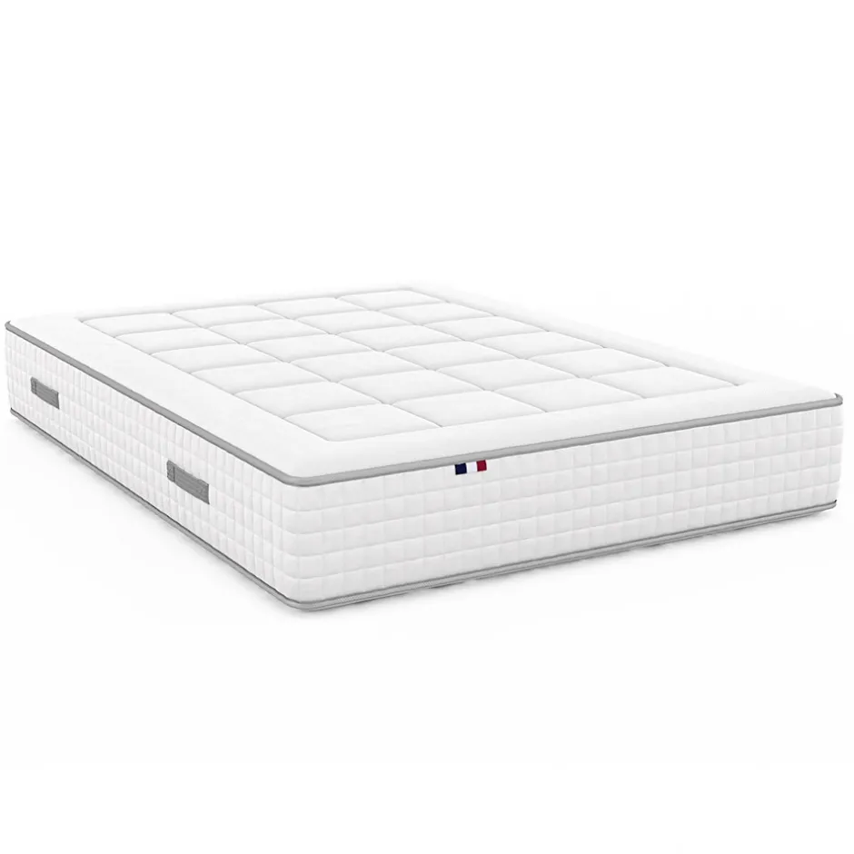 Matelas ressort 1600x2000 cm id literie soutien ferme accueil souple 7 zones epaisseur 30 cm protege-matelas