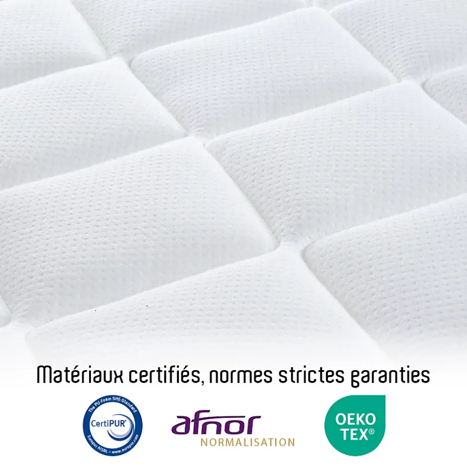 Bellecour Matelas Ressorts Bartoldi 180x200 cm Accueil Mousse supersoft Outlet