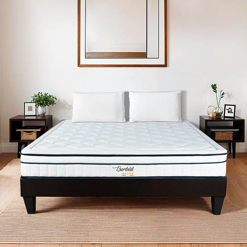 Bellecour Matelas Ressorts Bartoldi 140x200 cm Accueil Mousse supersoft Discount