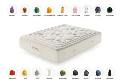 Moonia Matelas Ressorts Ensachés Biocrystal Selenium Spring, 30cm, 135x200cm -