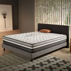 Naturalex Matelas Ressorts Ensachés Trilux - 180x200 - 24 cm - Mémoire de forme - Blue Latex - Couchage Indépendant - Réversible - 7 zones Clearance