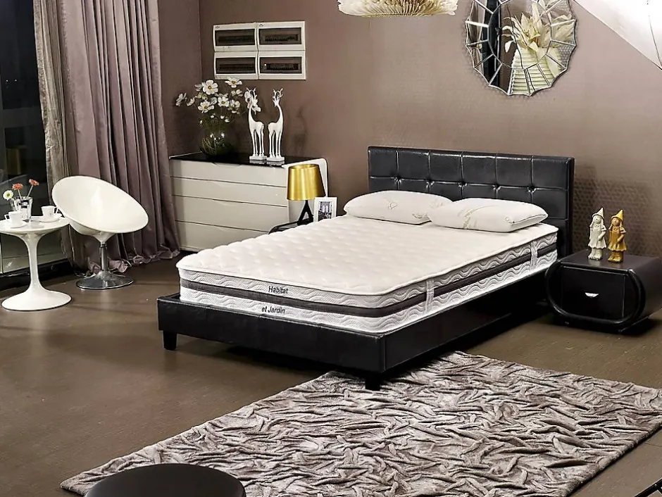 Habitat Et Jardin Matelas ressorts et mémoire de forme "Viva First" 140 x 190 x 26 cm Best