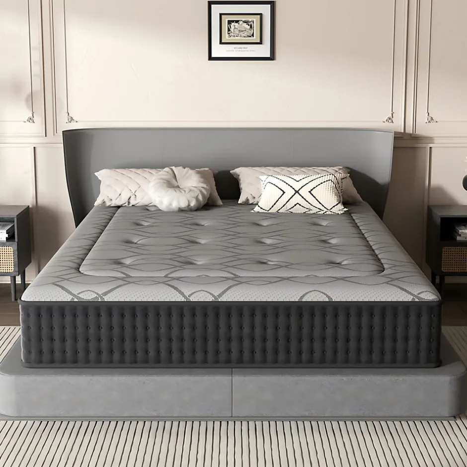 Teeno Matelas Ressorts 160x200 cm de Forme en Mousse et Ressorts, 28 cm Épaisseur