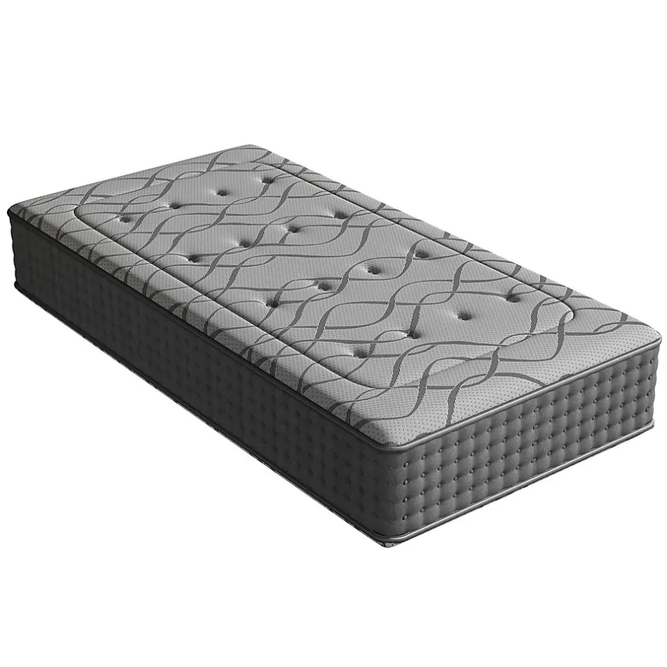 Teeno Matelas Ressorts 90x200 cm de Forme en Mousse et Ressorts, 30 cm Épaisseur