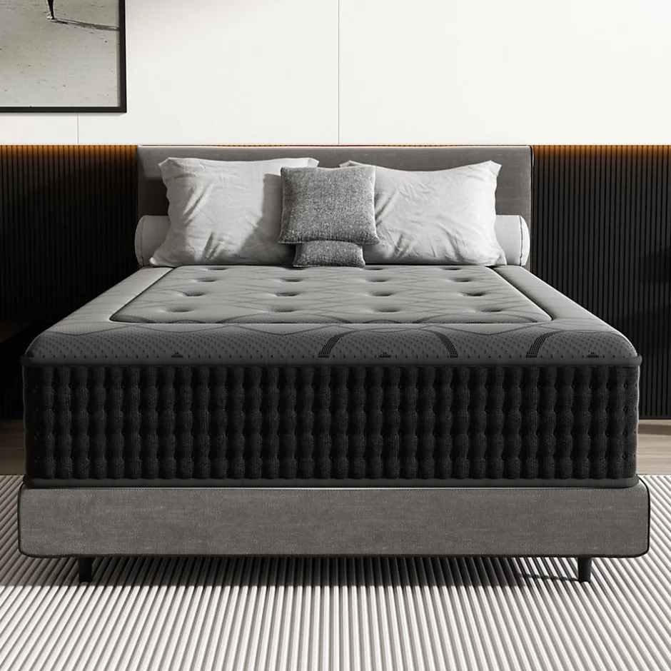 Teeno Matelas Ressorts 90x200 cm de Forme en Mousse et Ressorts, 30 cm Épaisseur