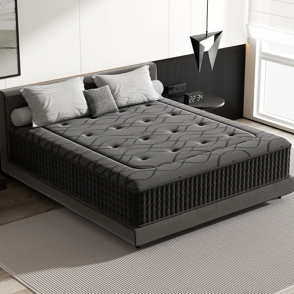 Teeno Matelas Ressorts 90x200 cm de Forme en Mousse et Ressorts, 30 cm Épaisseur