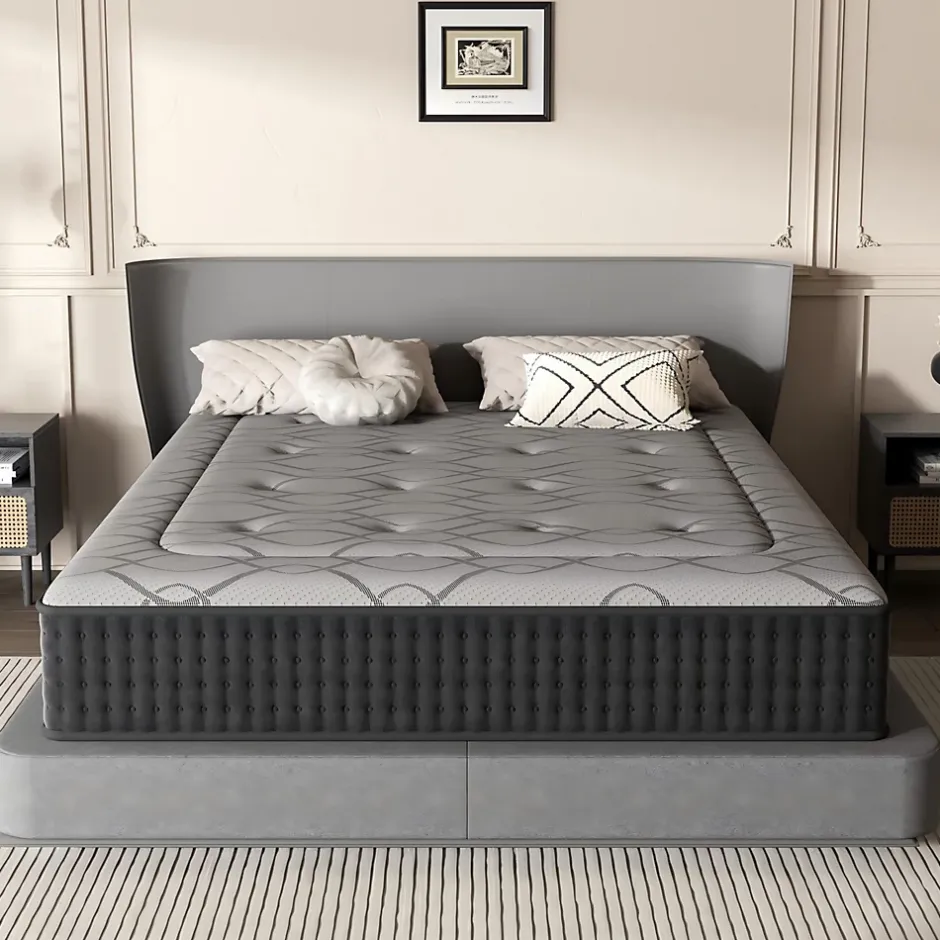 Teeno Matelas Ressorts 160x200 cm de Forme en Mousse et Ressorts, 25 cm Épaisseur Hot