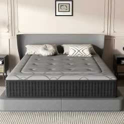 Teeno Matelas Ressorts 140x200 cm de Forme en Mousse et Ressorts, 28 cm Épaisseur