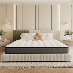 Teeno Matelas Ressorts 160x200 Épaisseur 20 cm Confort,Ergonomique 7 Zones Ergonomique Online