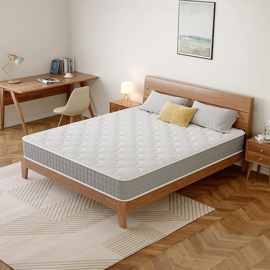 Teeno Matelas Ressorts 140x190cm de Forme en Mousse et Ressorts, 20 cm Épaisseur
