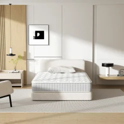 Teeno Matelas Ressorts 120x190cm de Forme en Mousse et Ressorts, 20 cm Épaisseur
