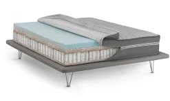 Talamo Italia Matelas simple Dlesc, matelas en mousse à mémoire de forme et microressorts ensachés,, 80x190h32 cm Hot