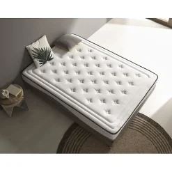 Eccox Matelas viscoélastique - - Clean Plus - 135x200 cm - Épaisseur 28 cm - Anti-acarien