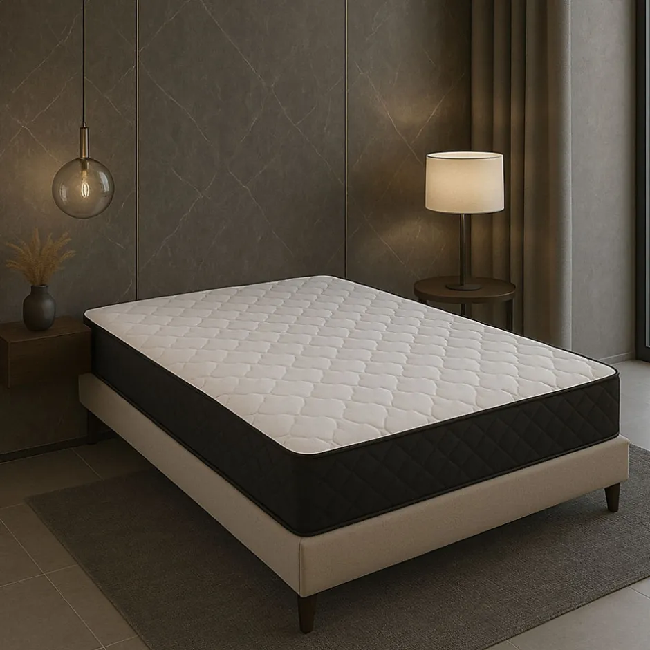 Literie Julien Matelas 100x200 - 20 cm - 80 Kg/m3 - Ferme - 7 Zones de Confort - Très Respirant - Confort Optimal - NUIT DE REVE