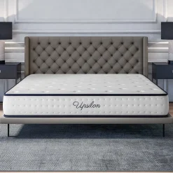 Cosmos Matelas 160x200 - 21 cm - Mousse mémoire de forme - Blue Latex - Confort Équilibré - 7 zones - Réversible - Durable - Upsilon