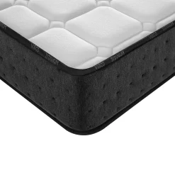 Cosmos Matelas 160x200 + 2 Oreillers 60x60 Offerts - Épais 21 cm - Mousse - Blue Latex - 7 zones de soutien - Réversible - Equinox