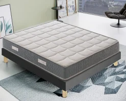 Materassiedoghe Matelas 140x200 à Mémoire de Forme - Epaisseur 21 cm - Mousse à Mémoire de forme 5 cm - 9 zones de confort - Mod Delphine