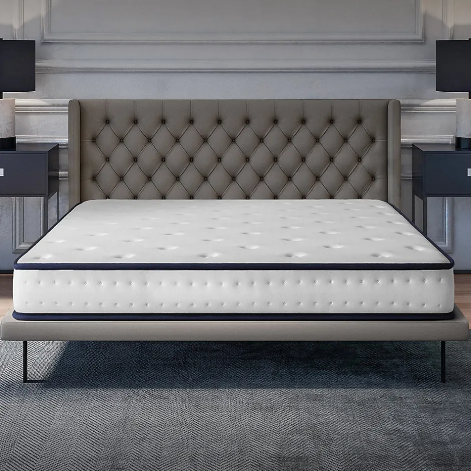 Cosmos Matelas 90x190 - Mousse mémoire de forme - Blue Latex - Confort Équilibré - 7 zones - Réversible - Durable - Upsilon