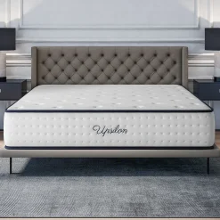 Cosmos Matelas 140x200 - Épais 32 cm - Mousse mémoire de forme - Blue Latex - Confort Ferme - 7 zones - Réversible - Durable - Upsilon Best