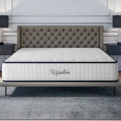 Cosmos Matelas 160x200 - Épais 30 cm - Mousse mémoire de forme - Blue Latex - Confort Ferme - 7 zones - Réversible - Durable - Upsilon