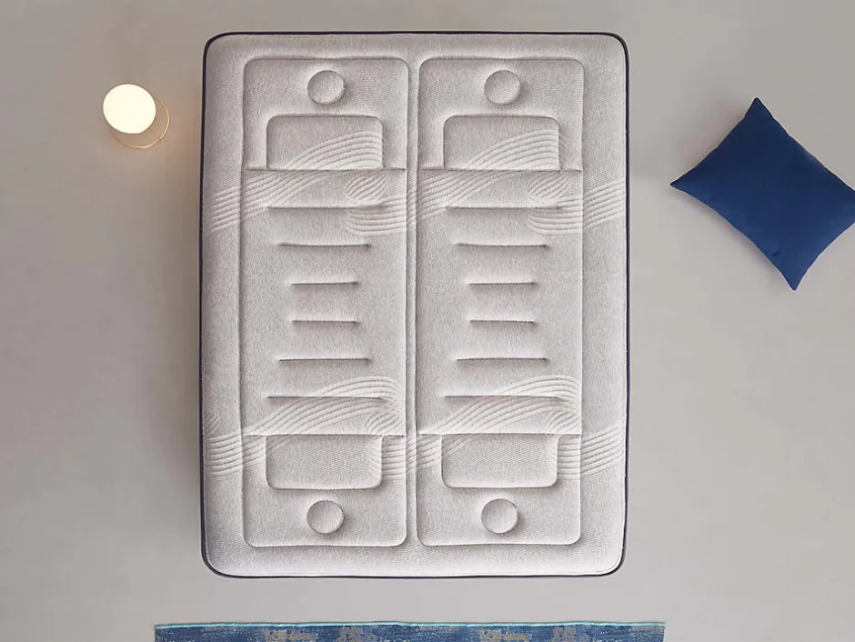 Cosmos Matelas 140x190 - Épaisseur 30 cm - Jupiter - Blue Latex - Mémoire de forme - 7 zones - Indépendance de couchage - Ferme - Durable