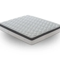 Materassiedoghe Matelas 120x190 à ressorts ensachés 800 - Epaisseur 28 cm - Mousse à mémoire de forme 6 cm - 9 zones de confort - Positano Hot