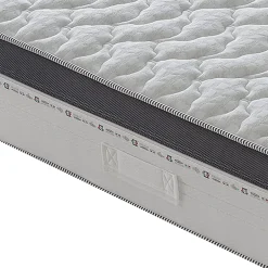 Materassiedoghe Matelas 120x190 à ressorts ensachés 800 - Epaisseur 28 cm - Mousse à mémoire de forme 6 cm - 9 zones de confort - Positano Hot