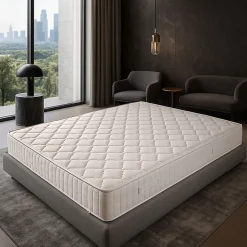 King Of Dreams Matelas 140x200 - Tissu Ignifugé - Soutien Trés Ferme - Mousse rembourrage 100 % polesther - âme 100 % polyuréthane poli lattex I