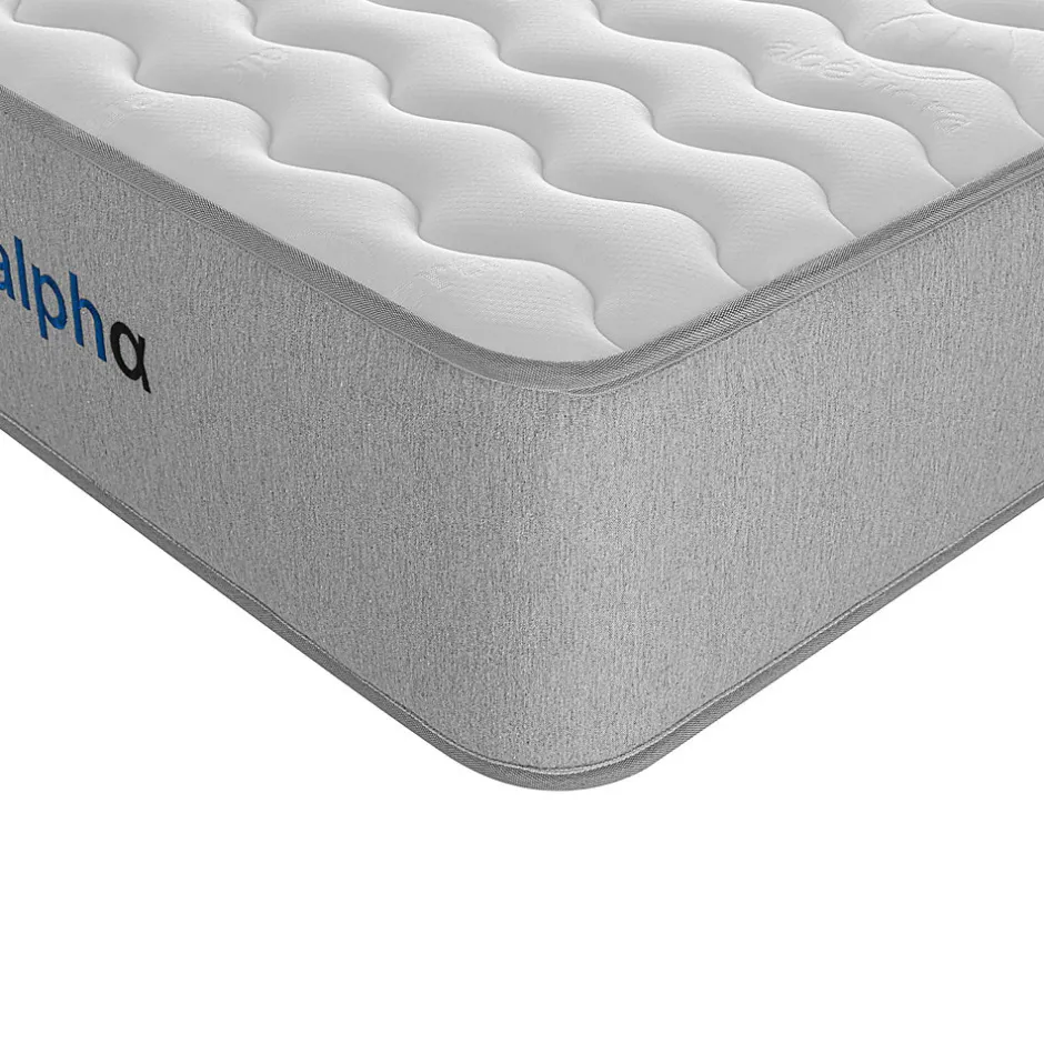 Cosmos Matelas 140x190 Alpha - Mousse HR - Accueil Blue Latex - Épais 30 cm - 7 zones de soutien - Face été/hiver - Confort Ferme
