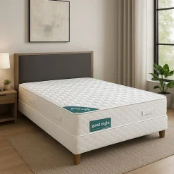 Literie Julien Matelas 120x190 cm - 21 cm Ferme - Aertech+ 35 Kg/m3 HR - Très Respirant - Confort Optimal - Usage Quotidien - Soutien Efficace -