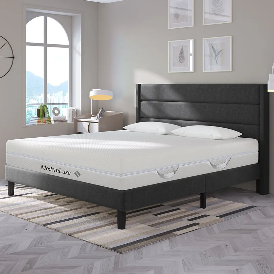 Okwish Matelas 160x200 cm - Ergonomique 7 Zones avec Mousse Froide, Confort H2 H3, Housse Amovible Lavable à Fermeture Éclair - Blanc