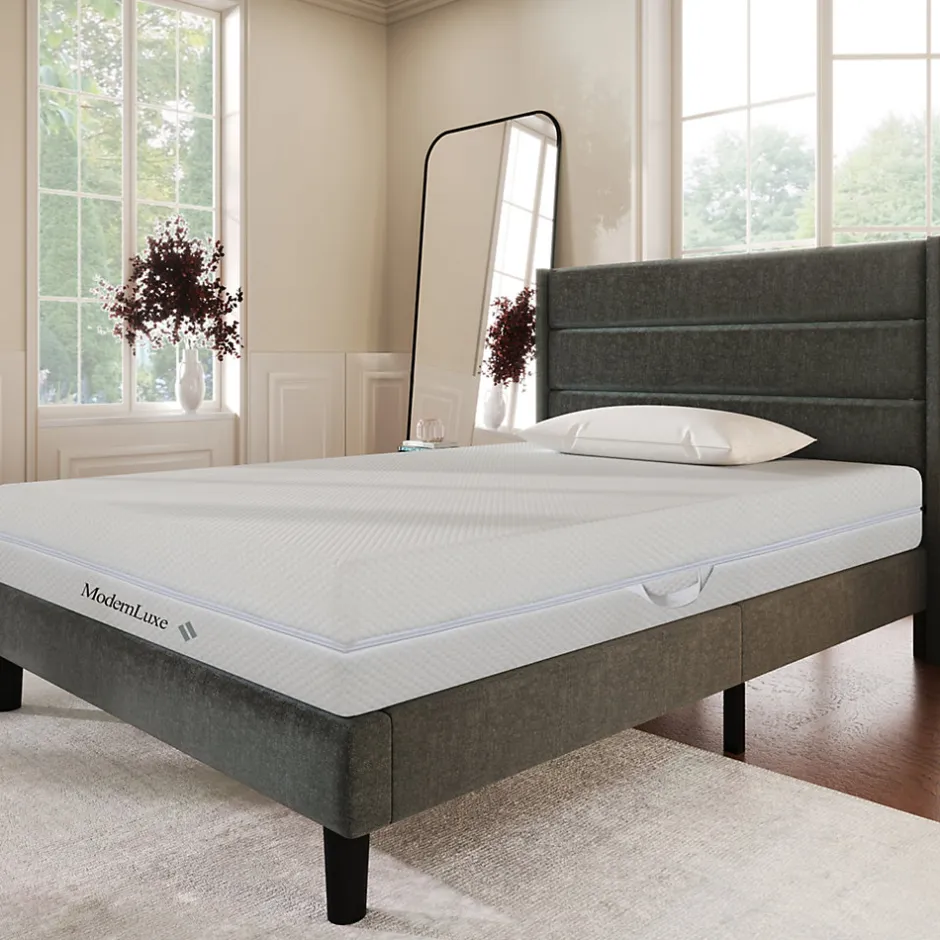 Okwish Matelas 90x200 cm - Ergonomique 7 Zones avec Mousse Froide, Confort H2 H3, Housse Amovible Lavable à Fermeture Éclair - Blanc
