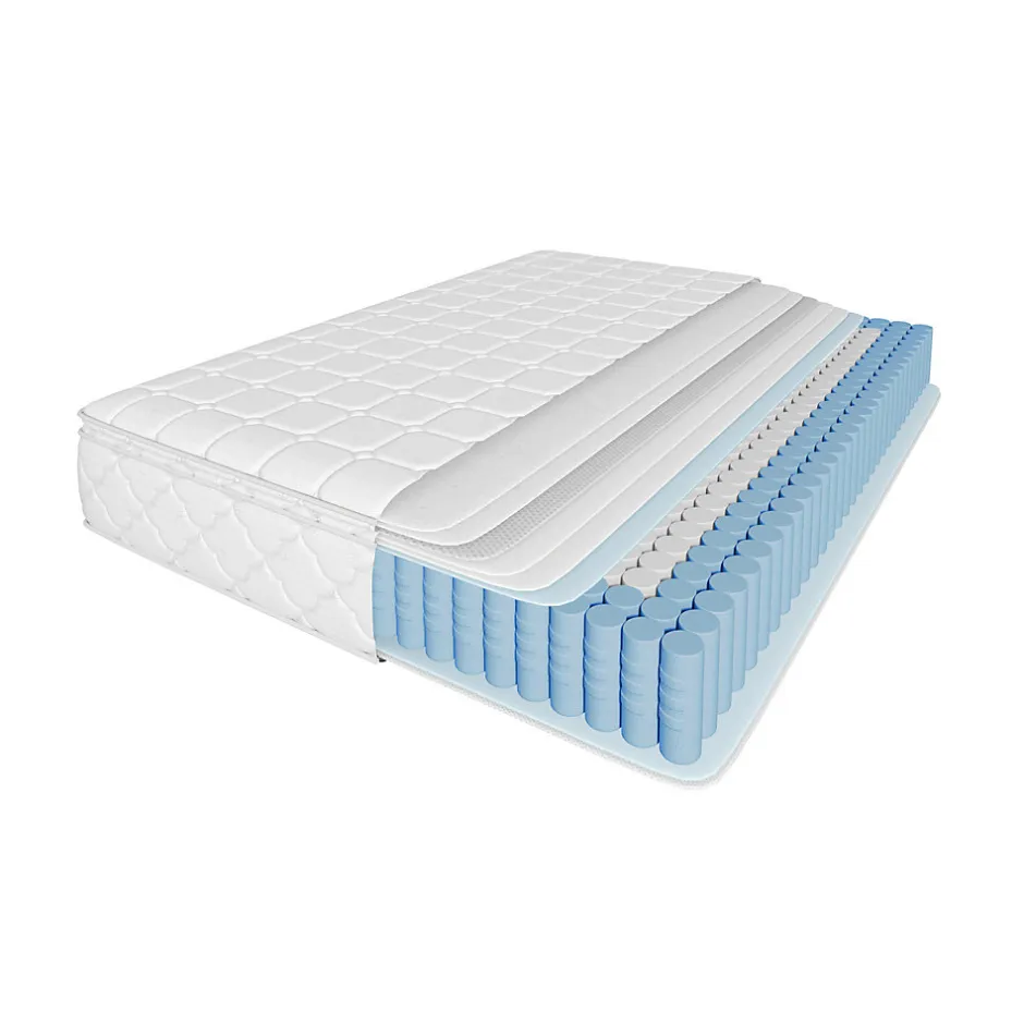 ProximaX Matelas 90x200 cm à Ressorts Ensachés, Mousse Froide 7 Zones, Microfibre Matelassée, Fermeté H3, Hauteur 25 cm, Certifié Oeko-Tex