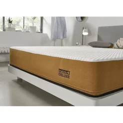 Eccox Matelas 140x190 cm de luxe exclusif Mémoire de forme spécial pour surpoids epaisseur 25 cm +/- 2 fermeté moyenne à élevée.