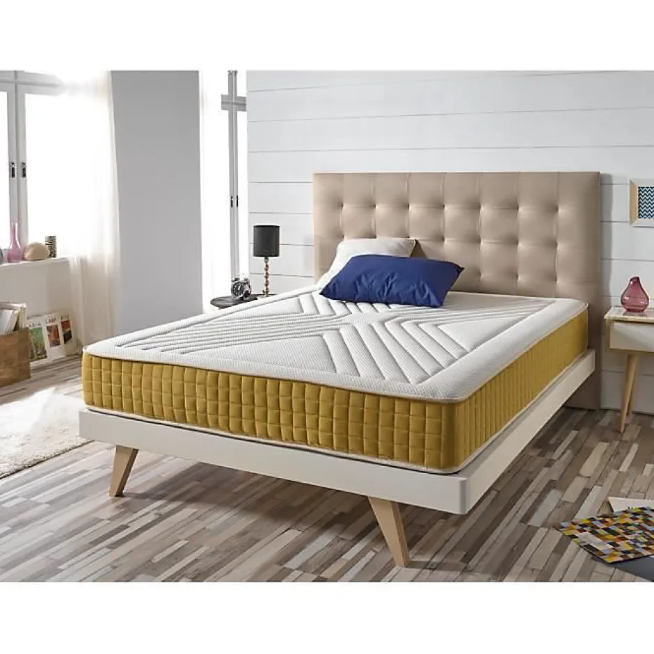 Eccox Matelas 80x190 cm en mousse à mémoire Luxury Gold epaisseur 21 cm +/-2 Fermeté moyenne-élevée. Online